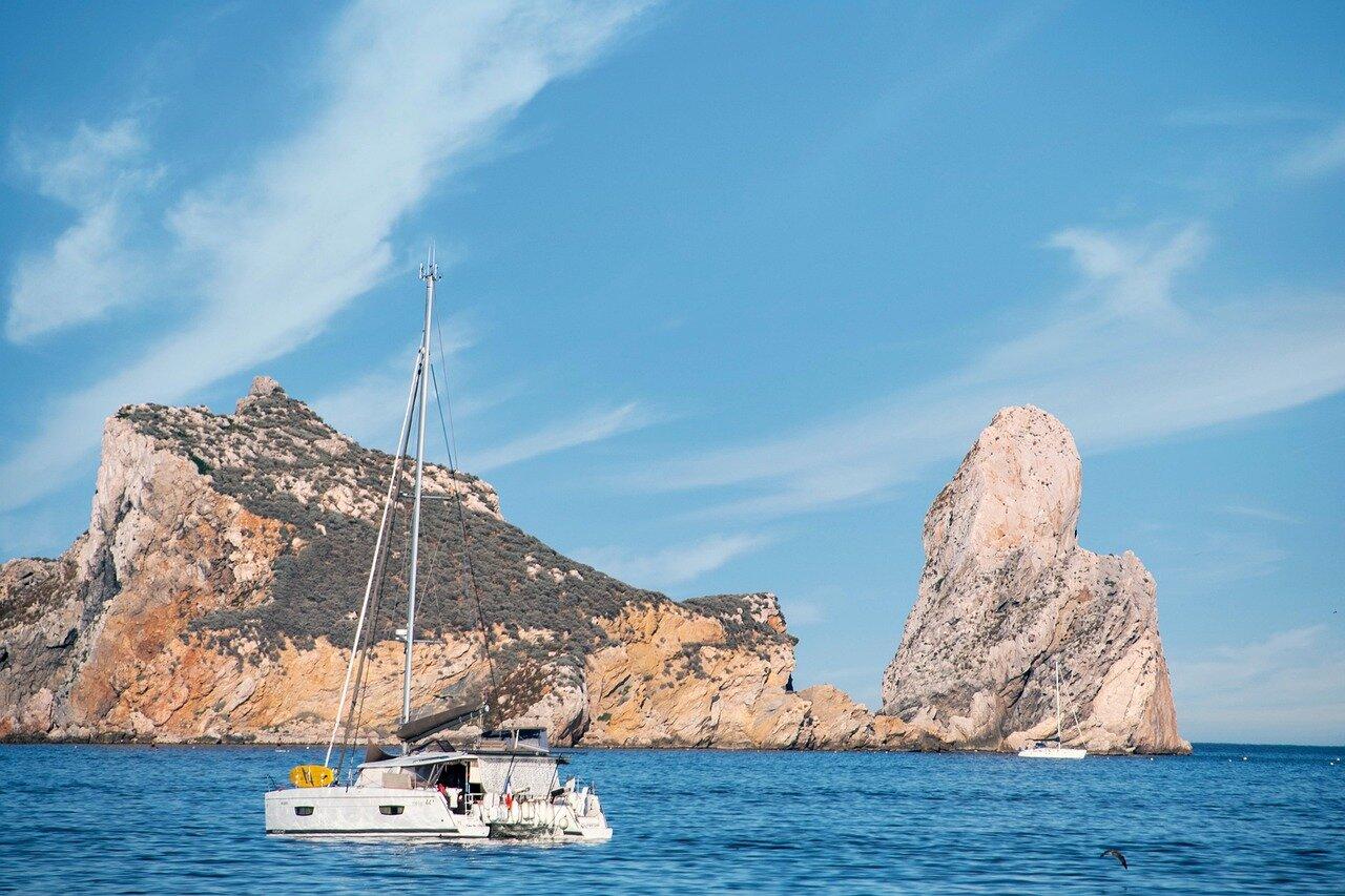 Medes Islands marine reserve seen from the water