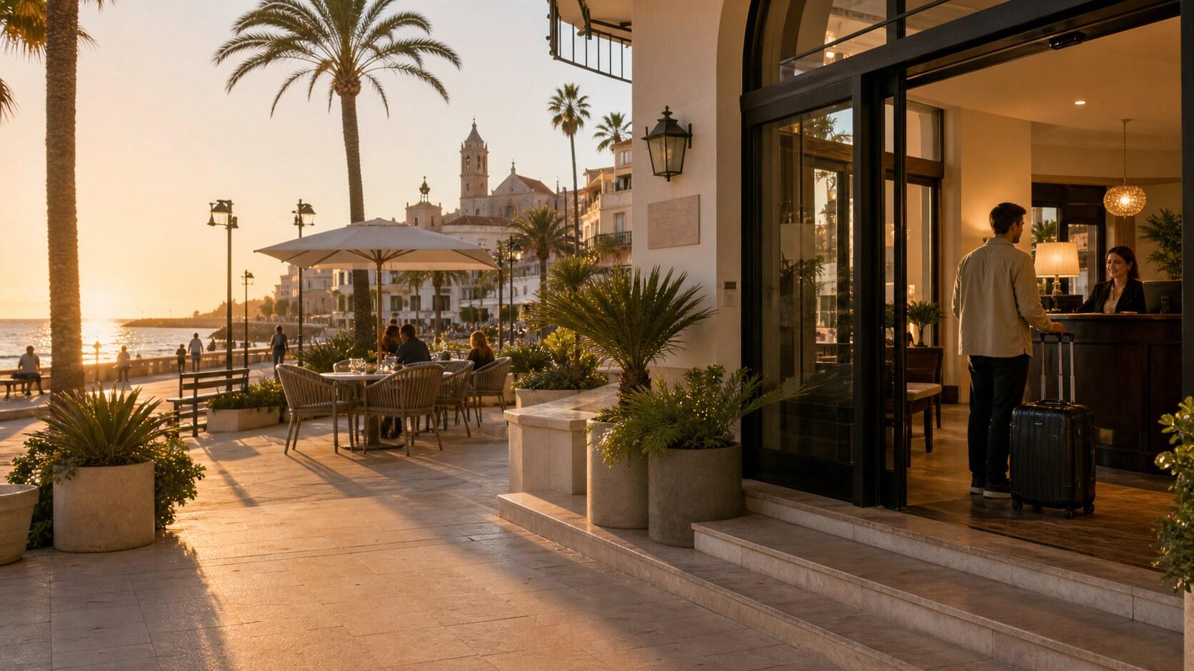 Sitges Hotel for a First Night: Beachfront or Station Side?