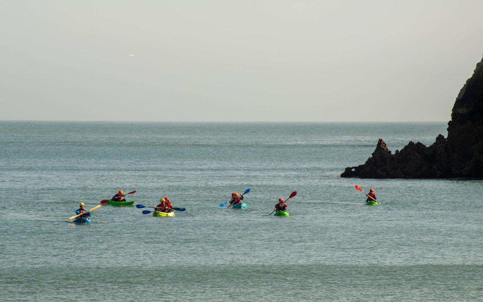 Kayakers Costa Brava Mediterranean